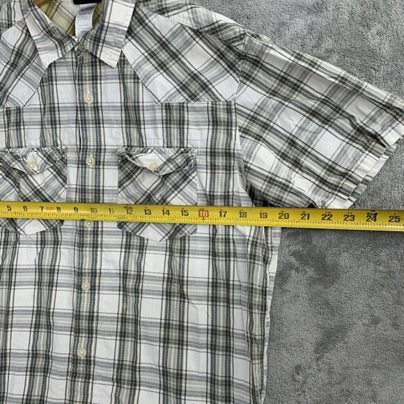 Patagonia Three Trees Shirt Men Medium Short Sleeve Button Up Plaid Pocket - Picture 3 of 11
